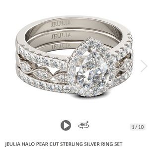 Pear Shape Bridal Set